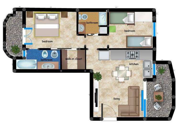Appartamento Viserba Mare/Fiera Rimini Eksteriør bilde